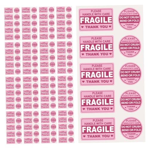 BUTIFULSIC Professional Shipping Fragile Stickers 50 Sheets Self-Adhesive Decals for Boxes Fragile Tape