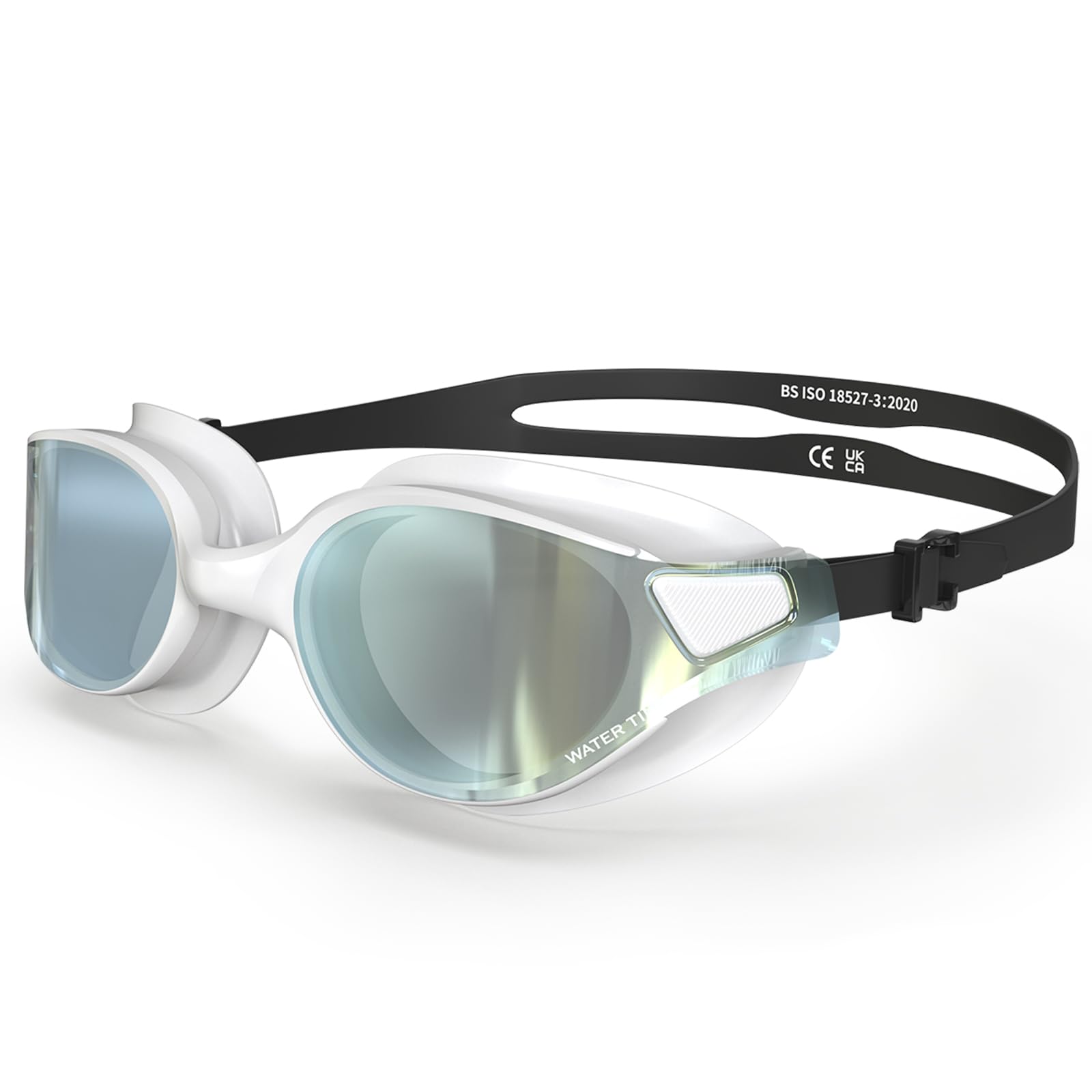 WATER TIME Swim Goggles Anti-Fog UV Protection Clear Lens Soft Silicone