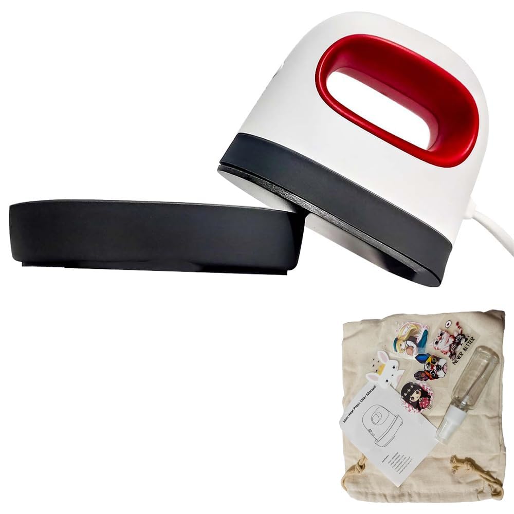 Heat Press Mini Iron for Crafting, Mini Heat Press Machine for T Shirts,Hats,Shoes, Small Heat Press Portable Iron Press for Heating Transfer (10 x 6.20 cm) Plate Size-image-46