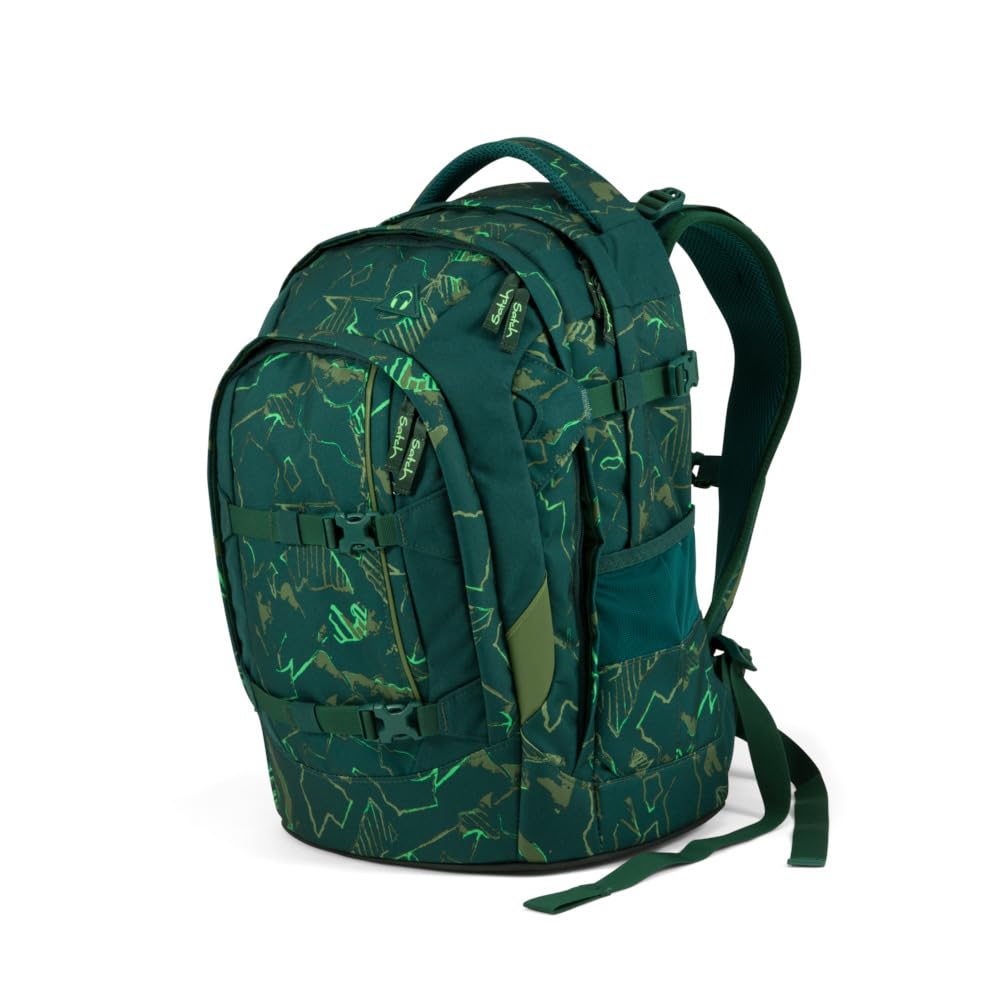 SATCH Green Compass Kinder-Rucksack, 45 cm, 30 Liter, Green Lands
