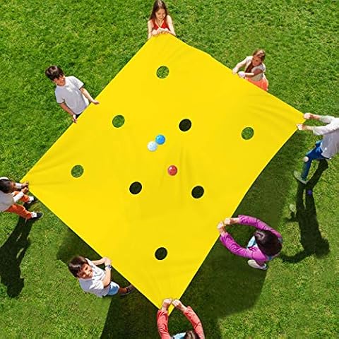 Sonyabecca Hole Tarp Team Building Exercise Activities Games Teamwork Group Learning Fun Playing 98''Lx71''W Cover