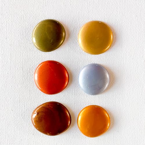 Image of milo Metallic Acrylic Paint Set, 6 Metallic Colors, 4 oz Bottles | Safe and AP Non-Toxic, Made in the USA, Arts & Crafts Paints for Artists, Student & Hobby Painters, Paint Pack, Multi-Media