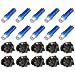 cciyu 10 Pack T5 Instrument Cluster Panel Gauge Dash LED Bulb light 17 57 37 73 74 Blue +10x Twist Sockets 17 37 70 Instrument Panel Cluster Plug Lamp Dash Light Bulb T5
