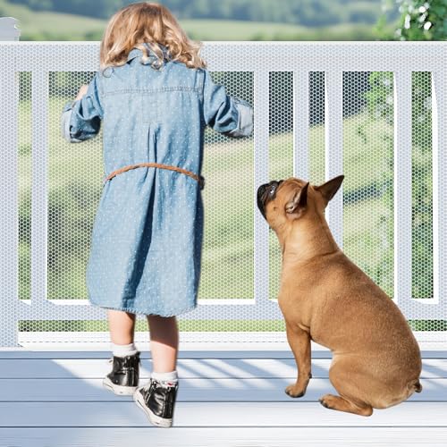 Red de protección para escaleras, 3 metros, red de seguridad para niños, barandilla para escaleras, valla de malla, red de seguridad, red de seguridad para balcones para bebés, red de protección para