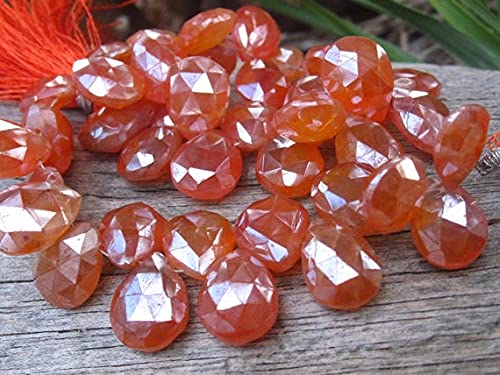 Cornaline facettée en briolette pour créer vos bijoux d'été et accessoires bohèmes chic