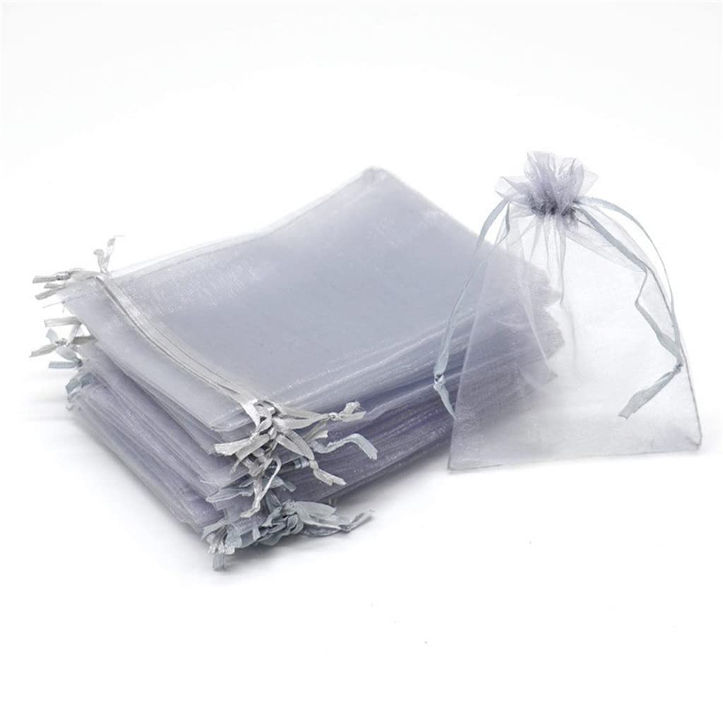 Fruit net bag, 100pcs Strawberry Grapes Fruit Grow Bags Netting Mesh Vegetable Plant Protection, For Garden Tools Supplies(Light Grey,17x23cm (100 Pcs))