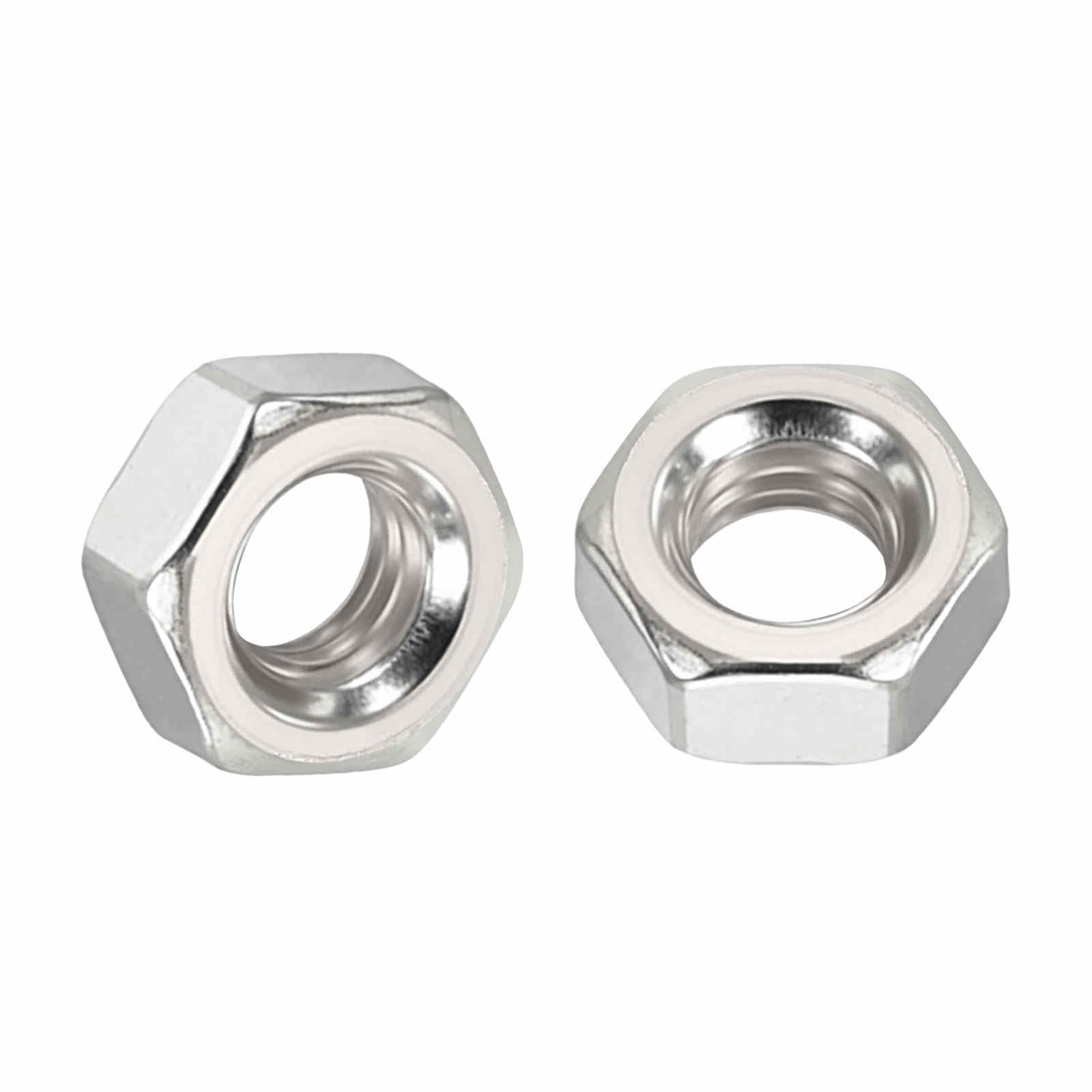 Kozelo 200pcs Hex Nuts - [M4-0.7] 304 Stainless Steel 18-8 (A2-70) Hardware Nuts for Mechanical Repair & Assembly, Standard Metric Coarse Thread Nut, Bright Finish, Silver