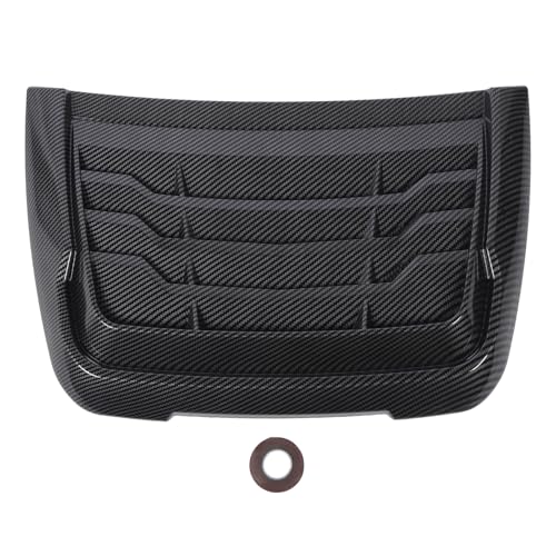 Hood Scoop Car Hood Vent, Air Intake Grille Inlet Trim Decor Cover, Bonnet Vent Cover Accessory for Ranger XLT XLS XL 2015 to 2022 (Carbon Fiber Style)