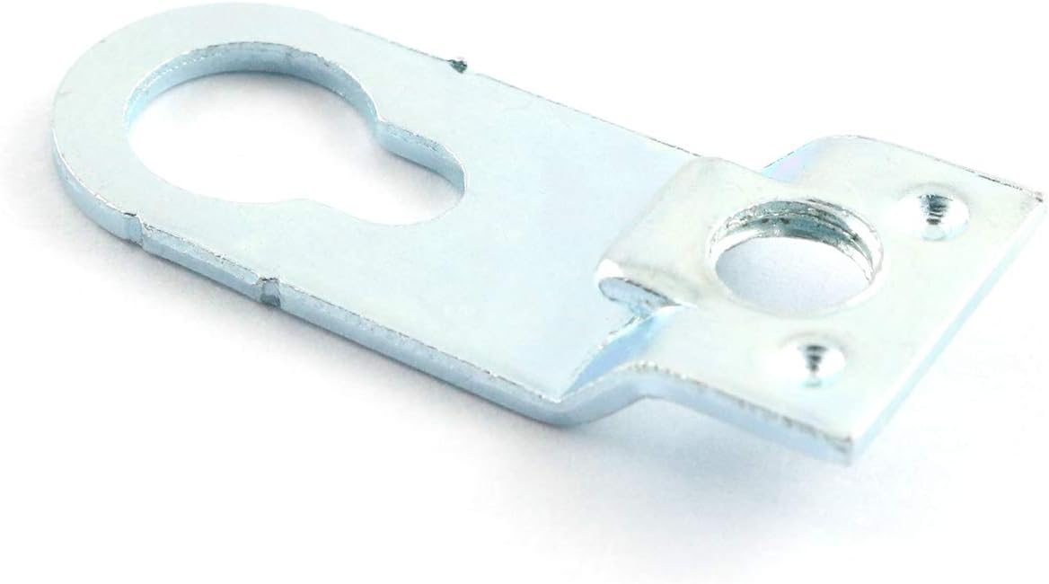 heyous 8pcs Aluminum Alloy Hook Frame Back Panel Hook Silver 1.2x0.45 Inch Picture Frame Hanging Bracket