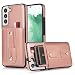 Produktbild S22 Hülle für Samsung Galaxy S22 Lederhülle Handyhülle Silikon Premium Leder Case mit Samsung S22 Cover Ständer Kratzfeste Schutzhülle für Galaxy S22 Leder hülle (A,S22)
