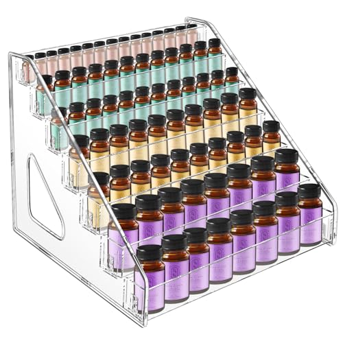 Vowcarol Essential Oil Organizer 7 Tier Essential Oil Storage Shelf Essential Oil Holder