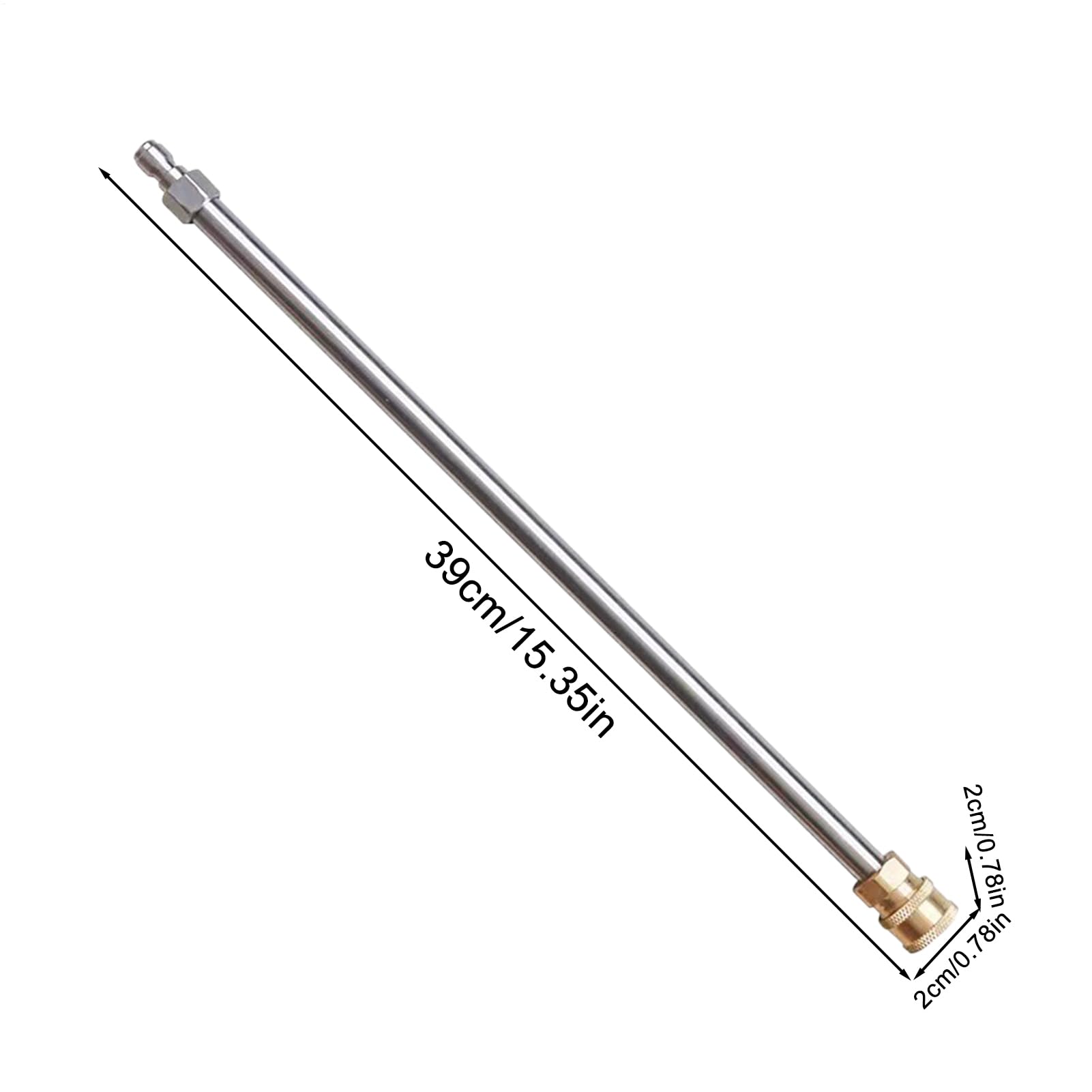 Varilla de extensión para hidrolimpiadora - para hidrolimpiadora | para hidrolimpiadora de 15 pulgadas | Extensión de varilla para hidrolimpiadora de conexión rápida de 4000 PSI, accessor