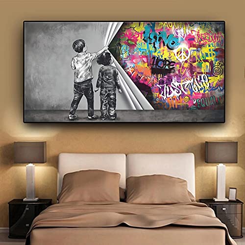 Toile Art KEBIA Graffiti Affiche de qualité supérieure 30x60cm pour intérieur