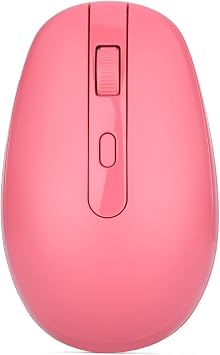 Rii Wireless Mouse RM700 2.4G Silent Mouse with USB Nano Receiver for Laptop,PC,Mac,Chromebook,Windows Pink