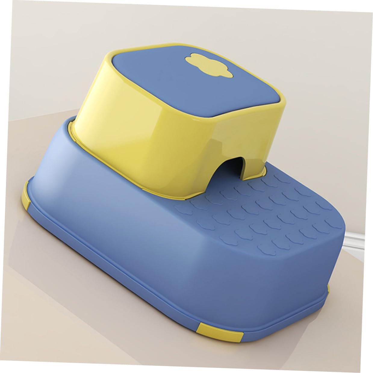 Gatuida Sgabello per Bagno Bambino Bambina in Materiale Pp Spesso, Forma Tonda Compatta e Pratica, Scala per Bambini come Sgabello per Cambio Scarpe e Uso Quotidiano
