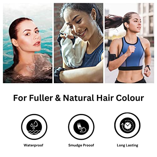 Mina Ibrow Hair Color Black|Natural Spot Coloring And Hair Tinting Powder, Water And Smudge Proof | No Ammonia, No Lead With 100% Gray Coverage Up To 30 Applications |Vegan And Cruelty Free #TOP5