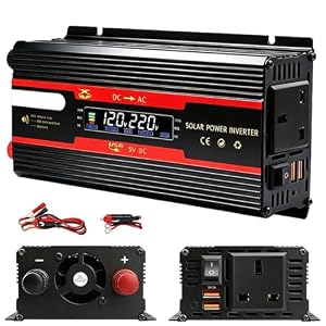 3000W Power Inverter 12V to 240V with LCD Display, Dual USB 5A Fast Charge