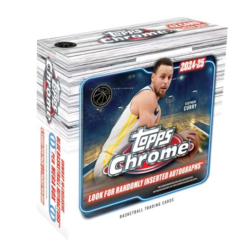 2024/25 Topps Chrome Basketball MEGA box (7 pks/bx)