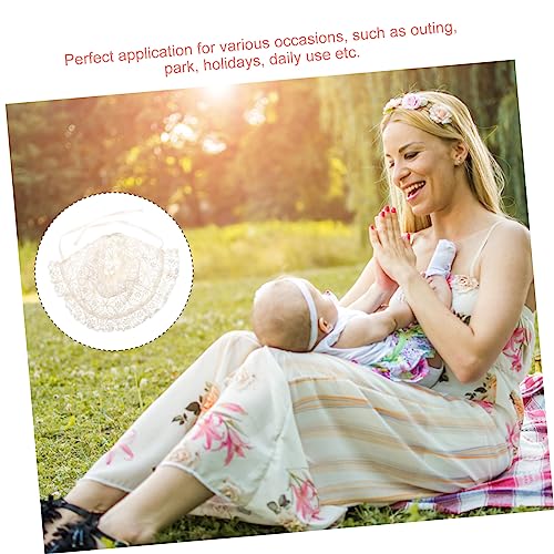 Girl Lace Bonnet Sun Hat for Toddlers Lightweight and Breathable Lace Design for Daily Use and Special Occasions Beige2
