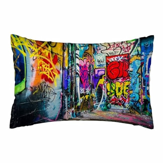 White Marble Pillow Case Abstract Artificial Stone Creative Fashion Marbling Gold Veins Soft & Breathable Pillow Cover with Envelope Closure Pillowcase Standard Size 20 X 26