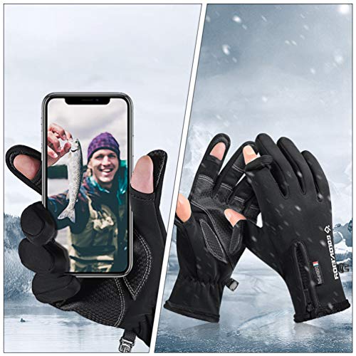 Luvas de pesca Besportble, luvas com 2 dedos para homens e mulheres, pesca, caça, fotografia, caminh