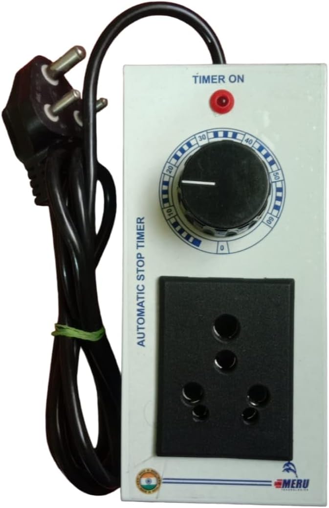 Mechanical Timer for Fogger, Autoclaves, Fumigation Machine, and Domastic Applications Labs 0-60 Minutes Adjustable