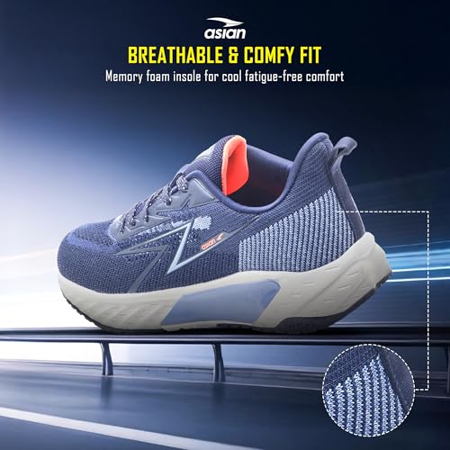 Image of ASIAN Powerplay-37 Men's Running Shoes | Ultra Soft Cushion Midsole, Breathable Knit Upper, Lightweight Design, Durable TPR Grip Outsole & Comfort for Running, Gym & Daily Use