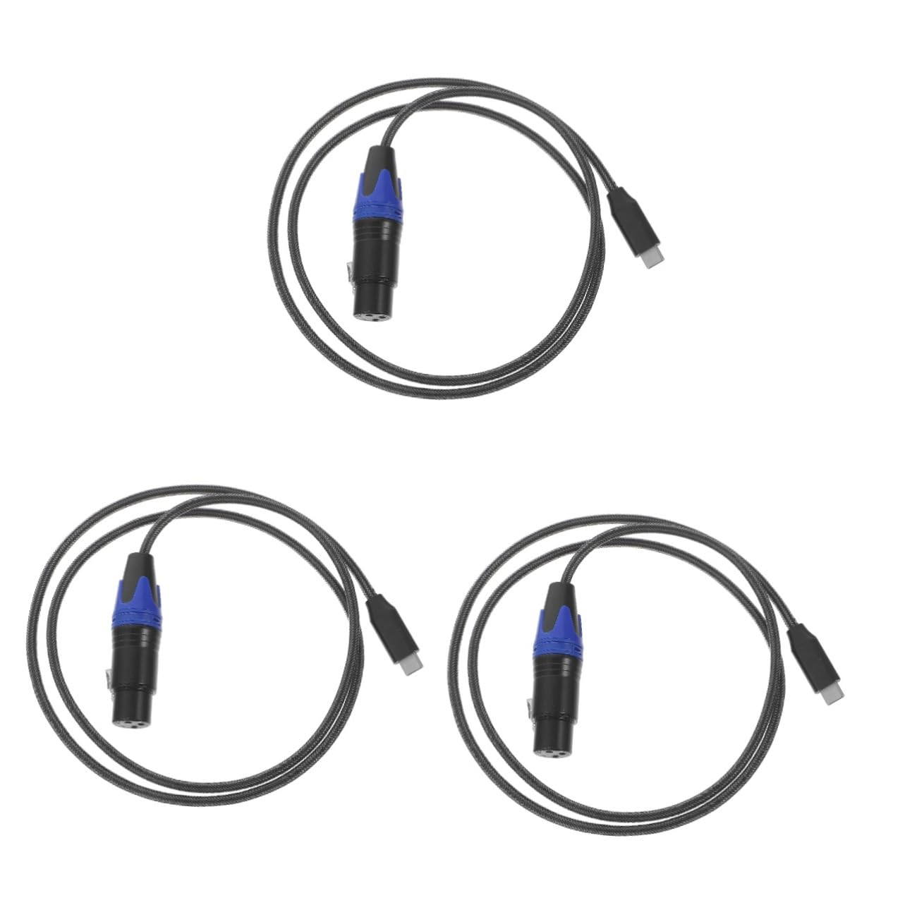 Toyvian 3stücke Microphone Extension Cable Type c Zu Xlr Kabel Für Mikrofone Gitarren Und Mischpulte Robuste Bauweise Klare Signalübertragung Für Studio Und Live-anwendungen