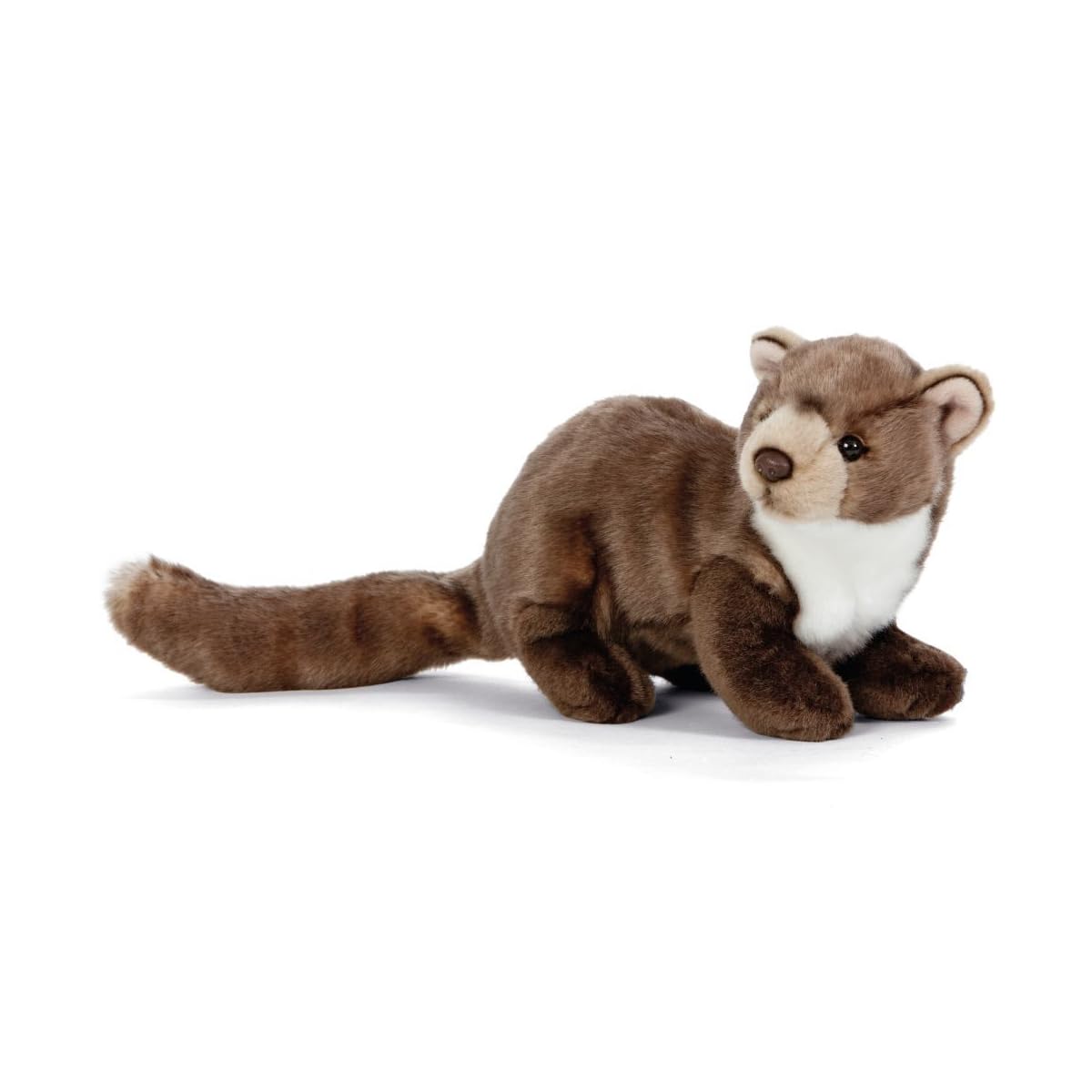 Living Nature Pine Marten, Realistic Soft Cuddly Woodland Toy, Naturli Eco-Friendly Plush, 17.5cm