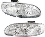 Garage-Pro Driver and Passenger Side Headlight for Chevrolet Lumina Base LS LTZ 1995-2001 Halogen With bulb(s) Replaces# 10420376 10420375