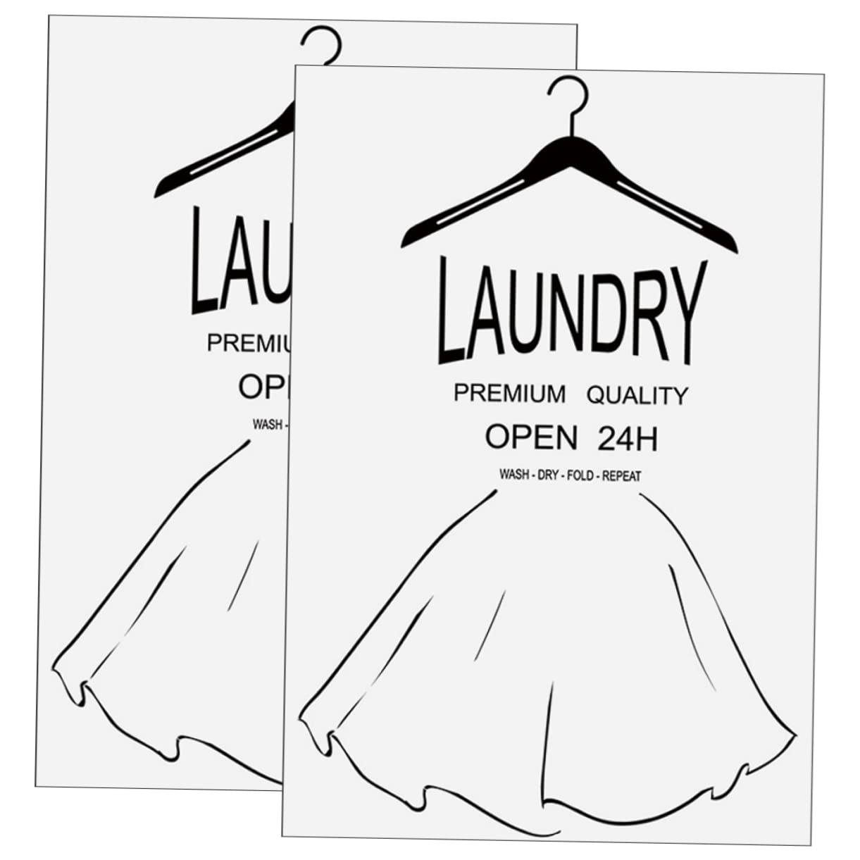 2pcs Window Sticker Bathroom Door Window Stickers Laundry Room Window Cling Wall Sticker Black Applique Accessories Decorate Dressing Table Export Wall Laundry Room Sign