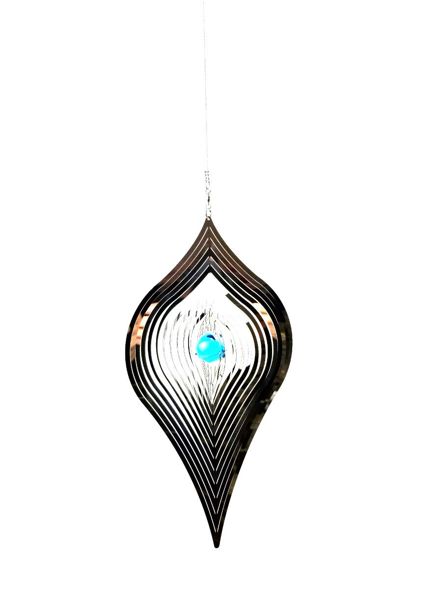 Large Hanging Stainless Steel Garden Wind Spinner Sun Catcher - Kite