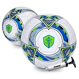 Franklin Sports MLS Seattle Sounders FC Soccer Ball - Official Size 5 Soccer Ball - Regulation Size + Weight Soccer Ball for Kids + Adults - Boys + Girls Soccer Ball - Air Pump Included