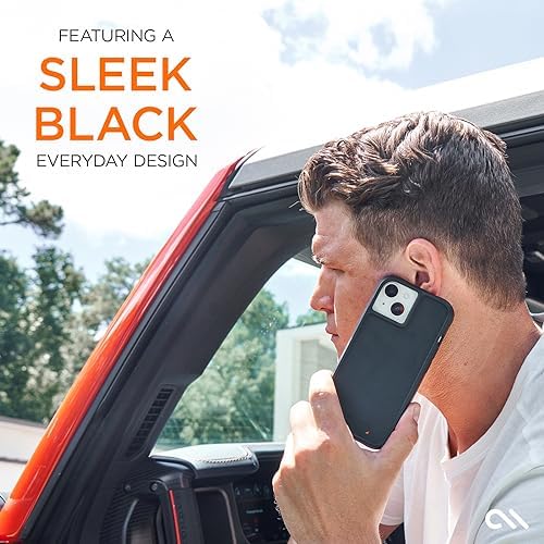 Coque Case-Mate iPhone 15 noire en polymère absorbant premium et D3O - 7