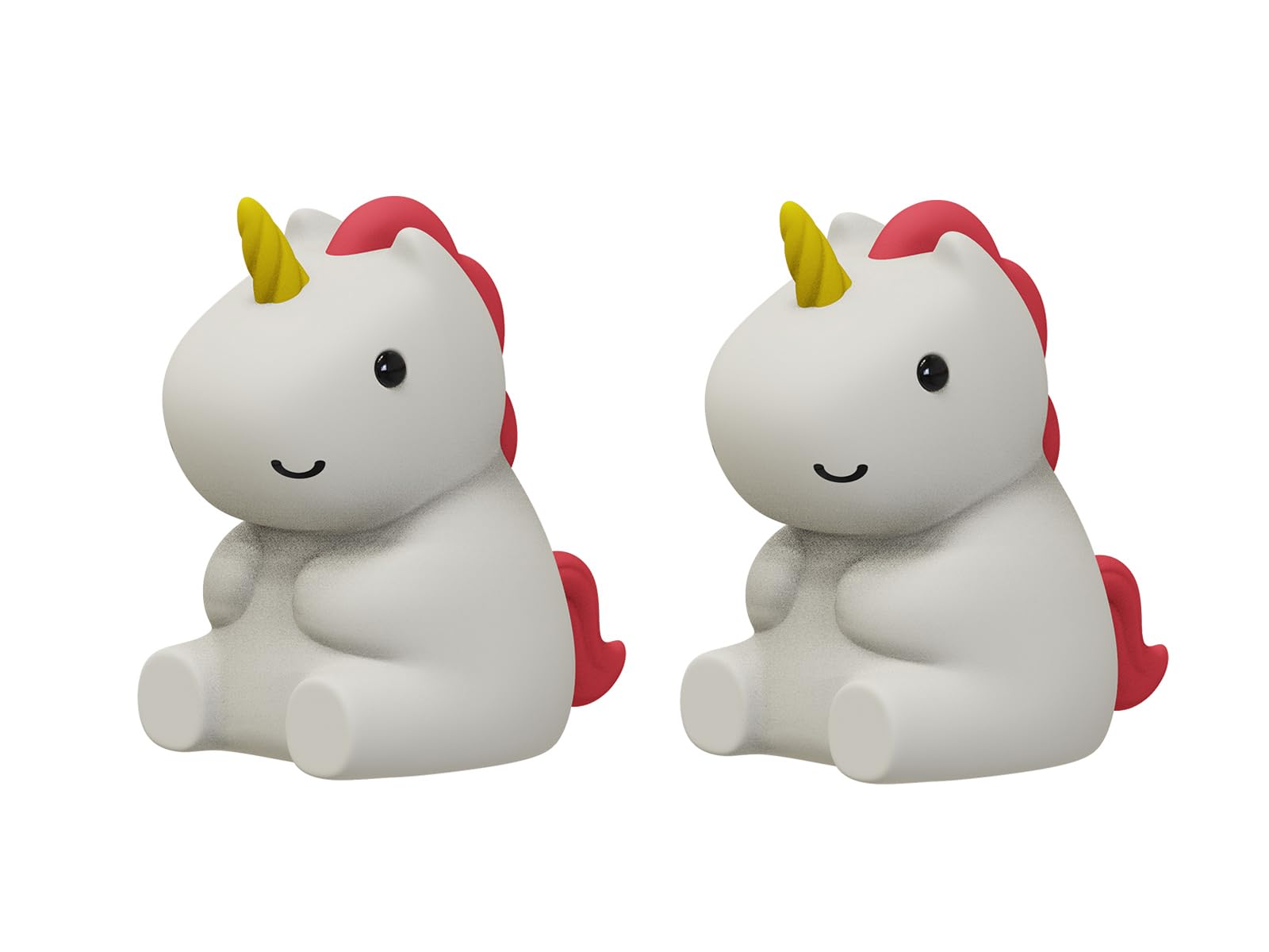 Set di 2 luci notturne, ricaricabili tramite USB, dimmerabili, con timer e cambio colore, altezza: 13 cm