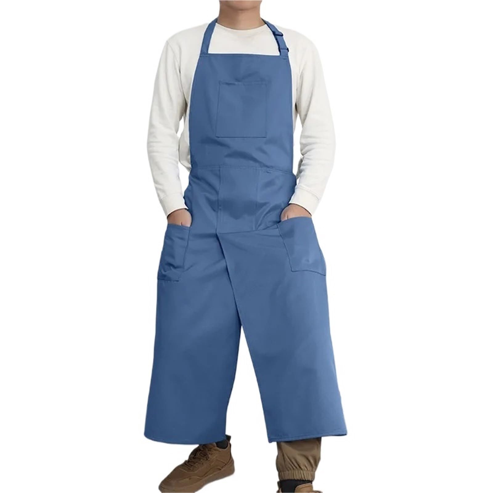 Tablier Potier à Jambes Séparées Tablier en toile, pantalon fendu, col montant, ajustable, tablier de travail for le dessin
