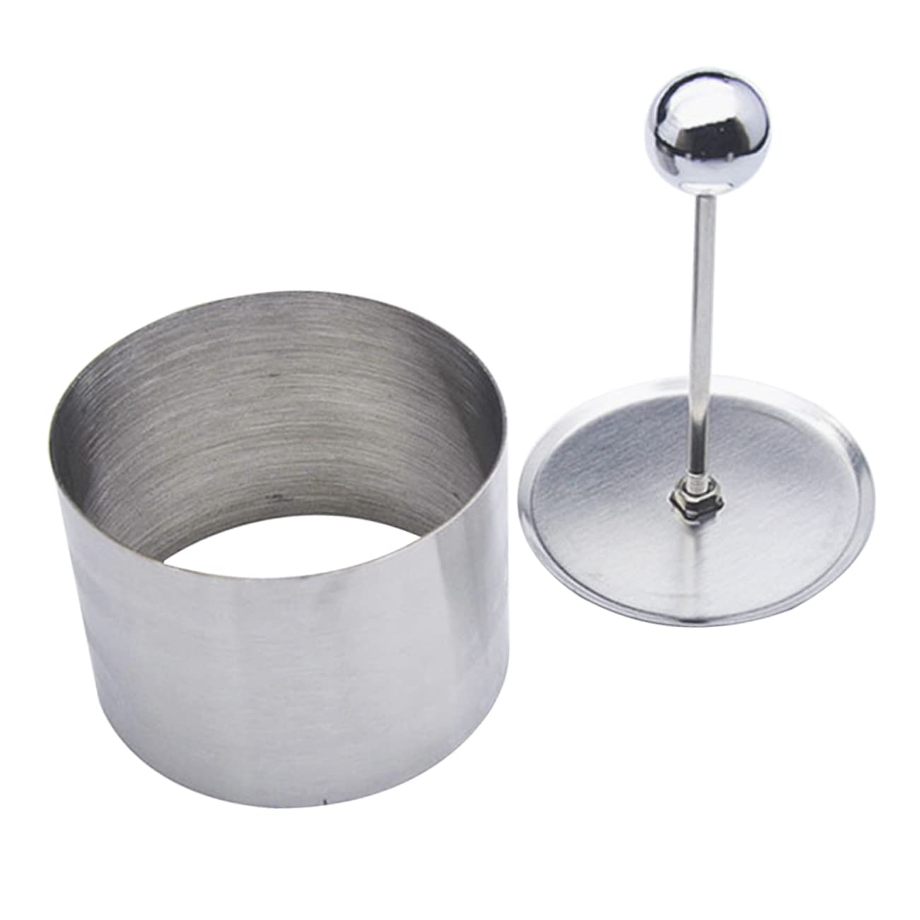 MOLUCKFU Stainless Steel Cold Dish Round Shape Kitchen Gadget Decorative Easy to Clean