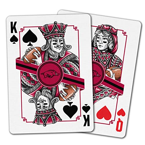 Image of YouTheFan NCAA Officially-Licensed Playing Cards - Original Artwork on All face Cards and Jokers - Team's Official Colors - Quality Linen Texture - Designed in The USA