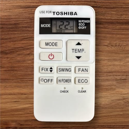 Image of Sanavya AC Remote Control - Compatible Replacement for Split & Window Air Conditioners - Replicates Genuine Remote Functions (Toshiba ac Remote Control 178)