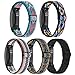 Adjustable Elastic Fitbit Inspire 2 Bands Compatible with Fitbit Inspire 2 / Inspire/Inspire HR, Stretch Soft Nylon Sport Breathable Wristband Replacement Women Men (5 Pack)