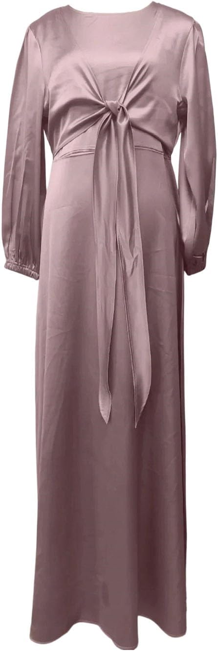 Womens Satin Turkey Hijab Summer Caftan