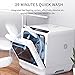 AooDen Portable Dishwasher Countertop Dishwasher with 5L Built-in Water Tank, No Hookup Needed, 5 Washing Programs, Air-dry Function, Fruit Washing, Delay Function, Mini Dishwasher for Apartment, RVs