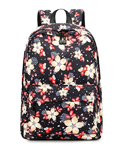 Acmebon Mochila Estampada Moderna para Niñas Informal del Estudiante Cabe Un Portátil