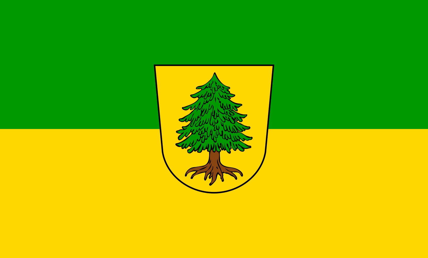 Drapeau paysage de Viechtach grand format de 1.35m² pour mât extérieur
