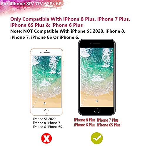 [Upgraded] Runsy Battery Case For Iphone 8 Plus / 7 Plus / 6S Plus / 6 Plus, 8000Mah Rechargeable Extended Battery Charging / Charger Case, Adds 2X Extra Juice, Support Wire Headphones (5.5 Inch) #TOP1