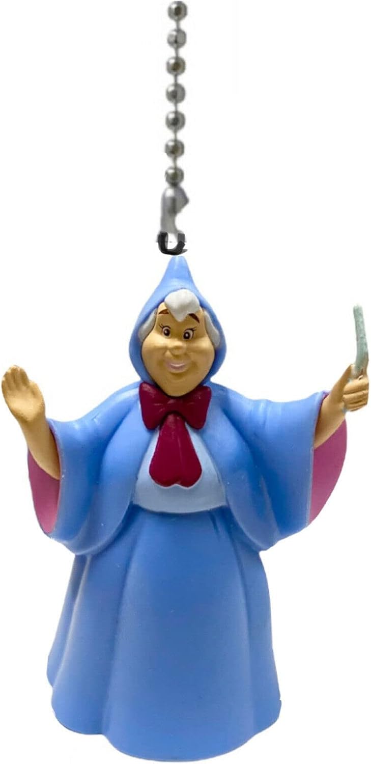 Fairy Godmother PVC Fan Lamp Light Pull Chain Cinderella