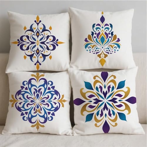 Imperméable et double face la housse de coussin 80x80cm de jardin - 3