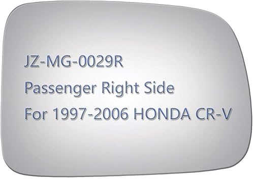 JZSUPER Vidrio de espejo lateral para Honda CR-V 1997-2006, repuesto para el lado derecho del pasajero, vidrio convexo, no calentado, incluye