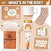 Canasta de regalos para mujer, 9 piezas regalos de cumpleaños únicos para mujer, canasta de agradecimiento para Navidad con taza de café para mamá, amiga, maestra, compañera de trabajo, mejor regalo de apreciación para empleados Cerámica 6