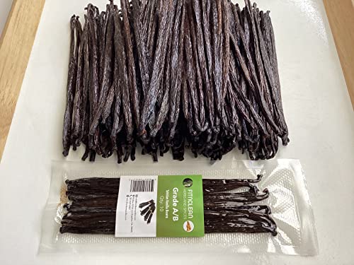 Vanilla Beans Grade A/B For Extract And Everything Vanilla 5"-7" by FITNCLEAN VANILLA| 10 Tahitian Vanilla Whole Natural Raw Fresh NON-GMO Pods. - Thumbnail 6